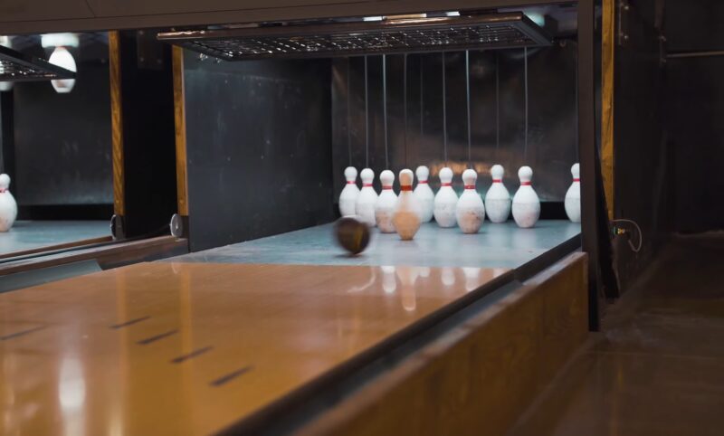 First attempt at the duckpin bowling